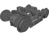 Konstal 105 Tram Rail 3D Model preview