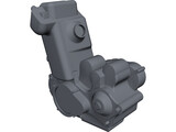 KTM 525EXC 510cc Engine 3D Model preview