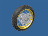KTM Moto Backwheel LC4 Supermotard 3D Model