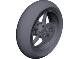 KTM RC8 Rear Wheel 3D Model preview