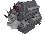 Kubota V3600 Engine 3D Model preview