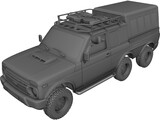 Lada Niva Urban 6x6 3D Model preview