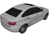 Lada Vesta 3D Model preview