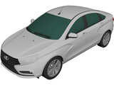 Lada Vesta Sedan (2015) 3D Model preview