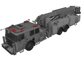 LaFrance Fire Truck 3D Model preview