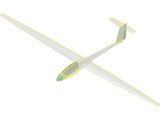LAK-11 Nida Glider 3D Model