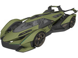 Lambo V12 Vision Gran Turismo (2020) 3D Model preview