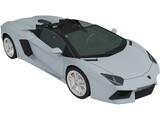 Lamborghini Aventador LP-700 Roadster (2014) 3D Model