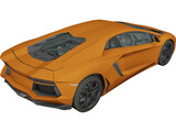 Lamborghini Aventador LP700-4 (2012) 3D Model preview