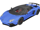 Lamborghini Aventador LP750-4 SV Roadster (2016) 3D Model preview