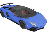 Lamborghini Aventador LP750-4 SV Roadster (2016) 3D Model