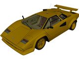 Lamborghini Countach (1978) 3D Model preview