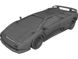 Lamborghini Diablo (1990) 3D Model preview