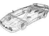 Lamborghini Diablo (1990) 3D Model