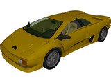 Lamborghini Diablo (1990) 3D Model preview