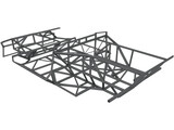 Lamborghini Diablo Frame 3D Model