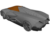 Lamborghini Egoista 3D Model preview