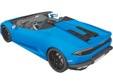 Lamborghini Huracan LP610-4 Spyder (2017) 3D Model