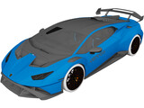Lamborghini Huracan STO (2021) 3D Model preview