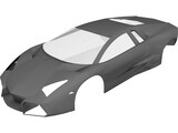 Lamborghini Reventon Body 3D Model preview