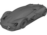 Lamborghini Terzo Millennio 3D Model preview