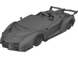 Lamborghini Veneno Roadster LP750-4 (2015) 3D Model preview