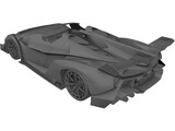 Lamborghini Veneno Roadster LP750-4 (2015) 3D Model