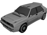 Lancia Delta HF Rally Car 3D Model preview