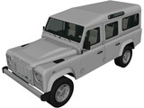 Land Rover Defender 110 Station Wagon (2011) 3D Model preview