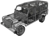 Land Rover Defender 110 Station Wagon (2011) 3D Model