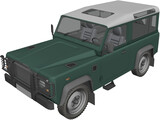 Land Rover Defender 90 3D Model preview