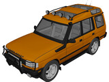 Land Rover Discovery G4 Challenge 3D Model preview