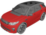 Land Rover Discovery Sport (2016) 3D Model preview