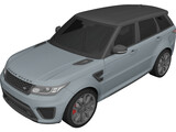 Land Rover Range Rover Sport SVR 3D Model preview