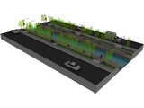 Landscape Mini Water Ways 3D Model preview