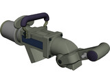 Large Refuelling Nozzle 3D Model preview