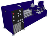 Lathe 3D Model preview