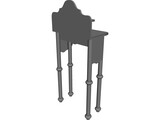 Lavatory Stand Antique 3D Model preview