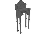 Lavatory Stand Antique 3D Model