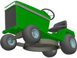 Lawnmower Riding 3D Model