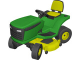 Lawnmower Sit-On 3D Model preview