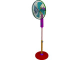Leggy Fan 3D Model preview
