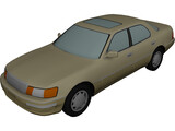 Lexus 400 (1993) 3D Model preview