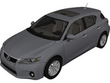Lexus CT200h (2012) 3D Model preview