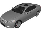 Lexus GS 450h (2010) 3D Model preview