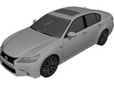 Lexus GS350 F (2013) 3D Model preview