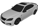 Lexus IS-F (2009) 3D Model preview