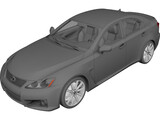 Lexus IS-F 3D Model preview