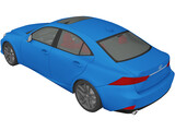 Lexus IS350 F Sport (2014) 3D Model