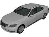Lexus LS 600h [XF40] (2010) 3D Model preview